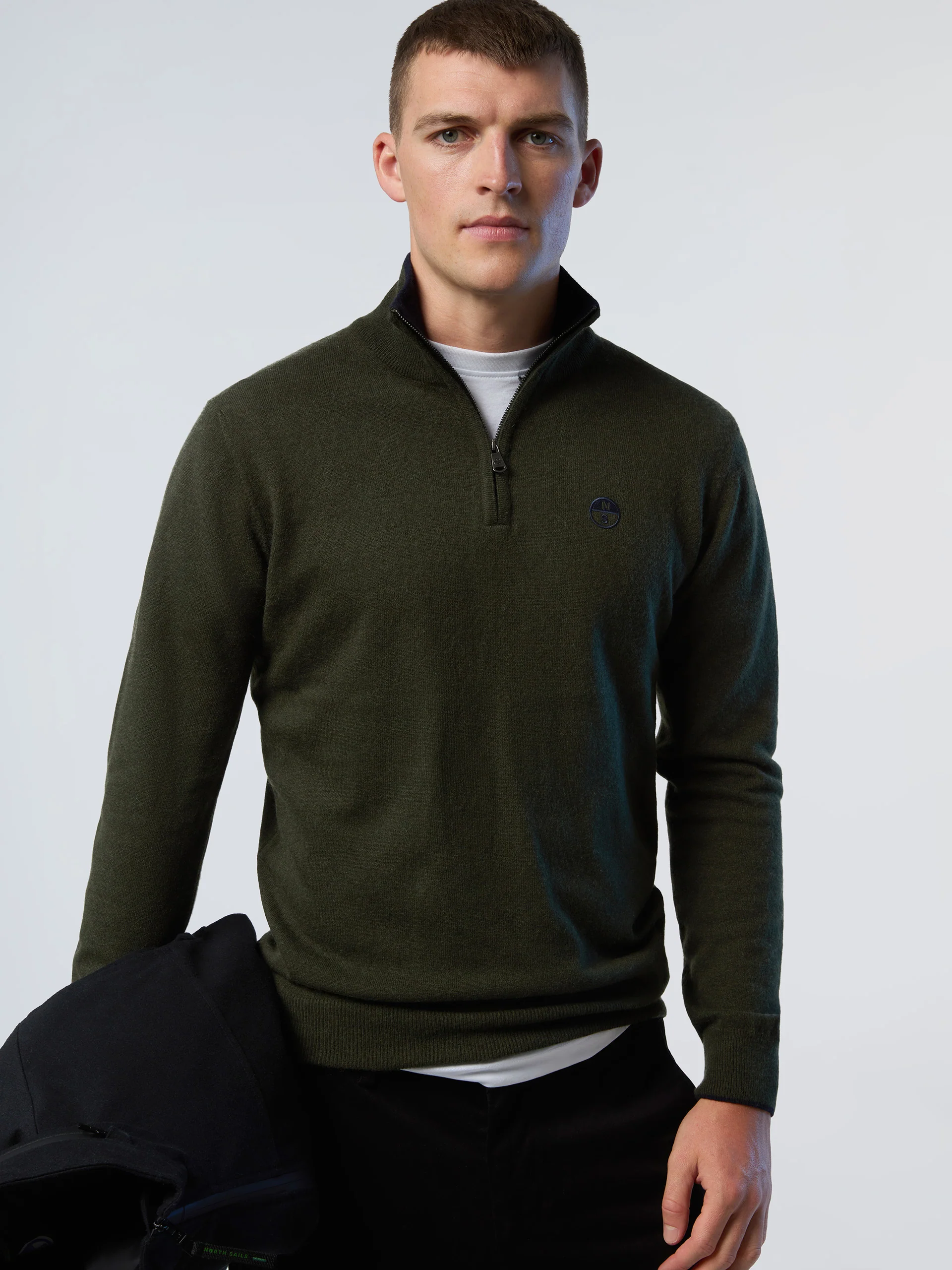 Cashmere half-zip sweater - Image 2