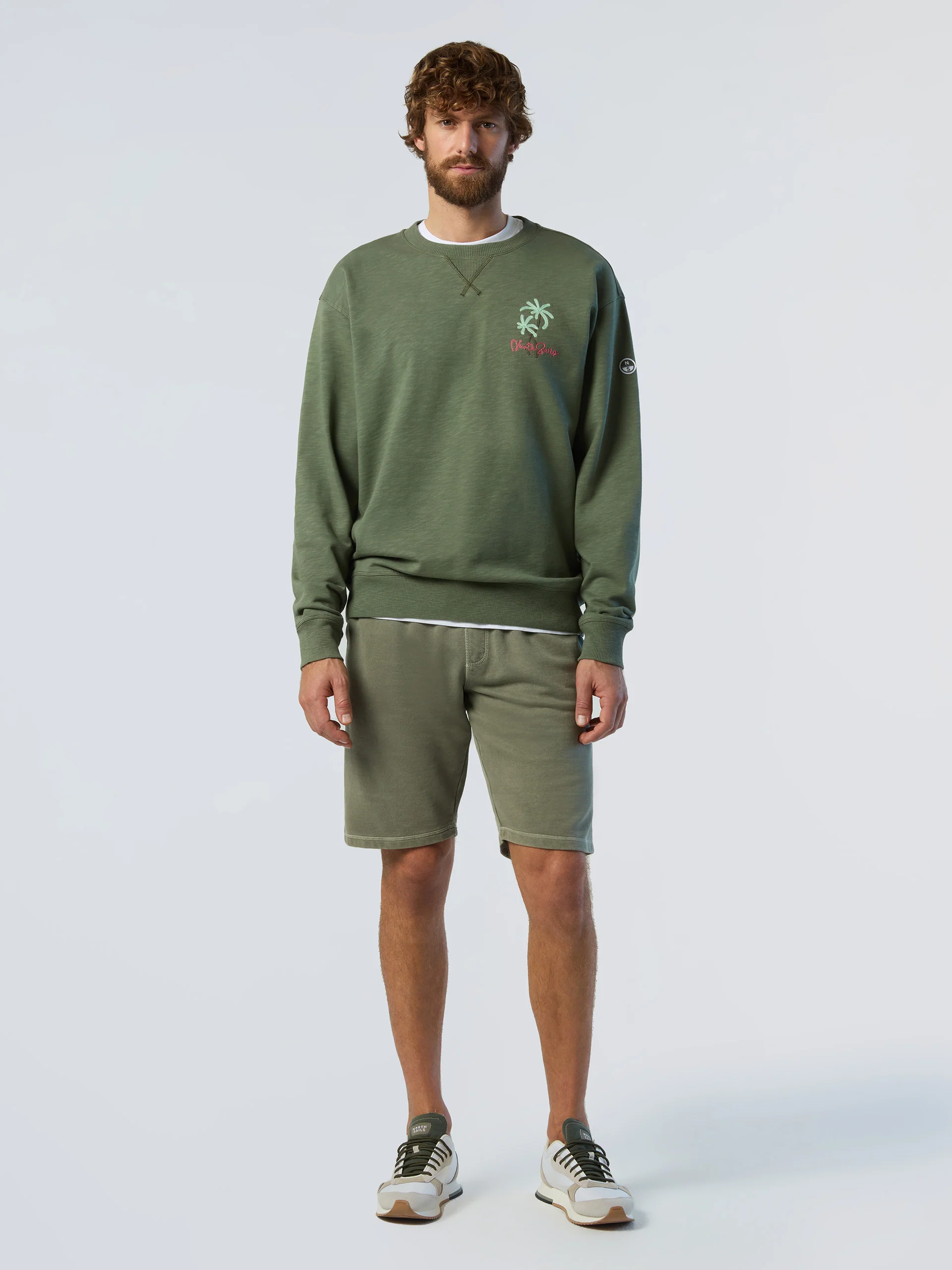 Sweatshorts with palm tree print - Image 2